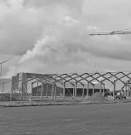 Hochbau auf dem Gelände von Tuindeco hat begonnen
